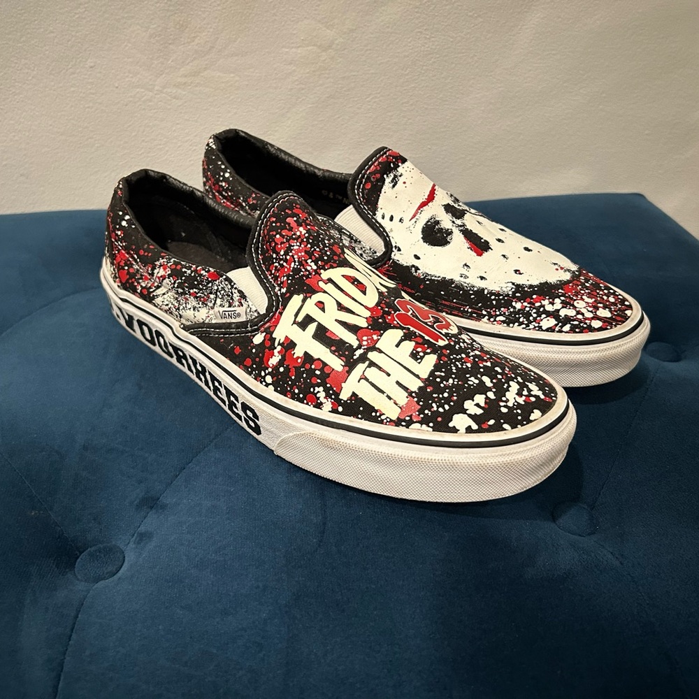 Friday The 13th Vans Slip-On Shoes